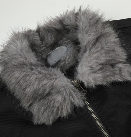 Faux-Fur Collar Pilot Jacket