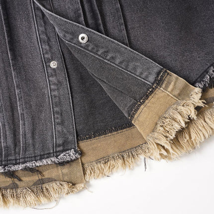 Raw Edge Denim Shirt