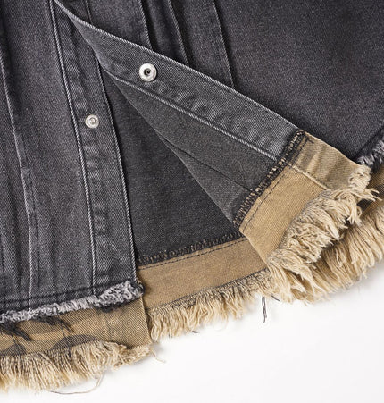 Raw Edge Denim Shirt