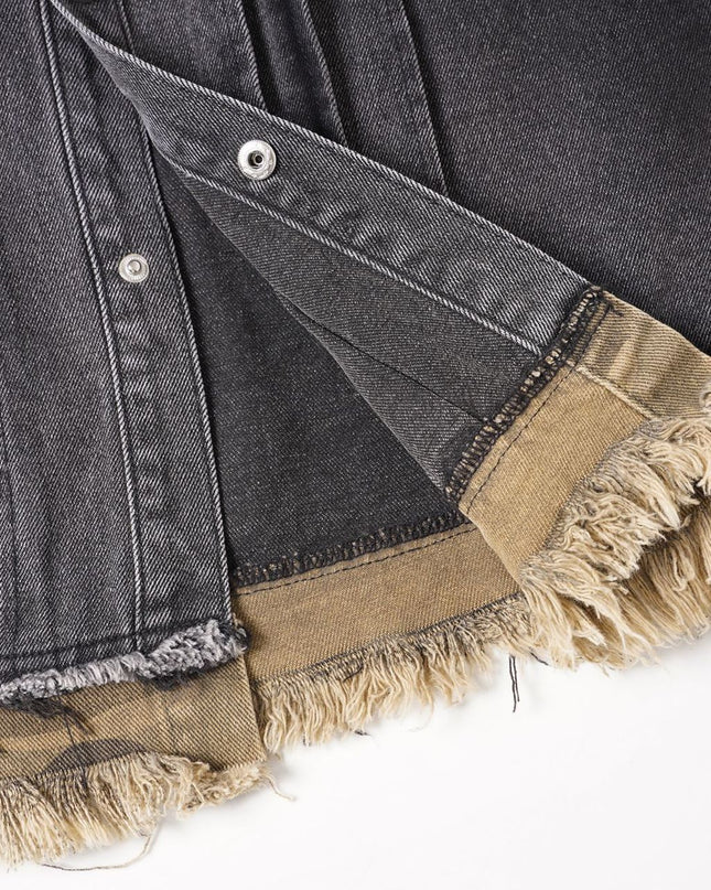 Earth Wash Raw Edge Denim Shirt