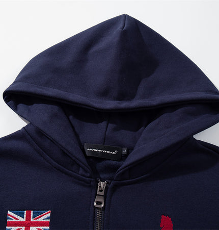 No. 7 Appliqué Hoodie Set