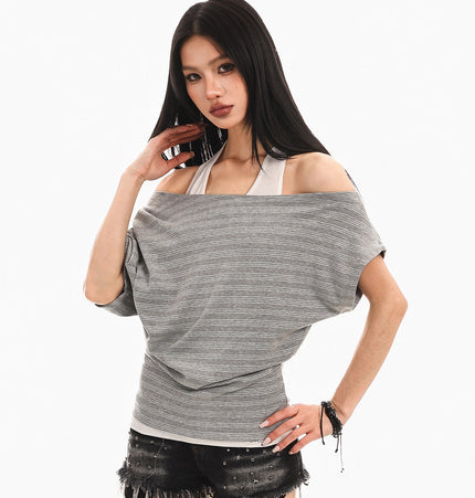 Halterneck Spliced Top