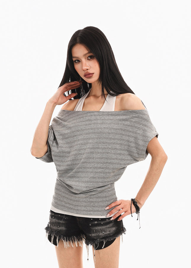 Halterneck Spliced Top