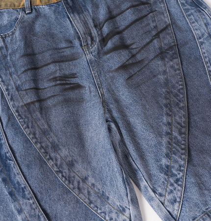 Wasteland Stained Denim Shorts