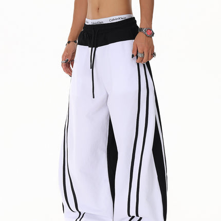 Patchwork Color Casual Pants