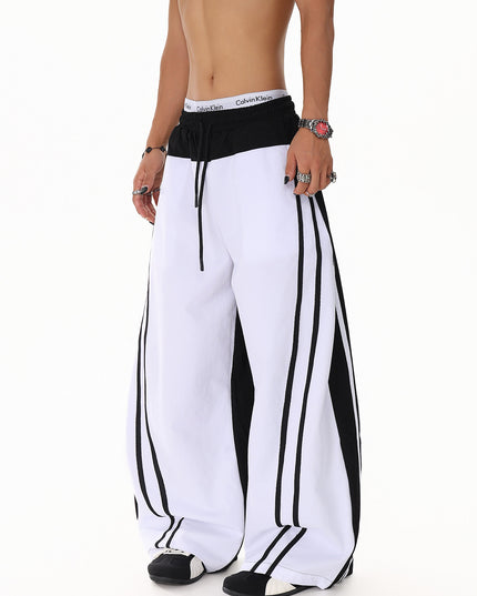Patchwork Color Casual Pants