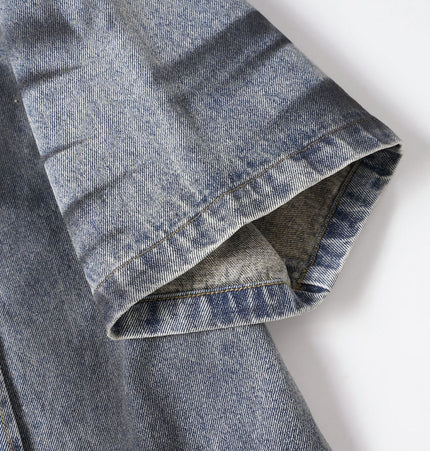 Raw Edge Denim Shirt