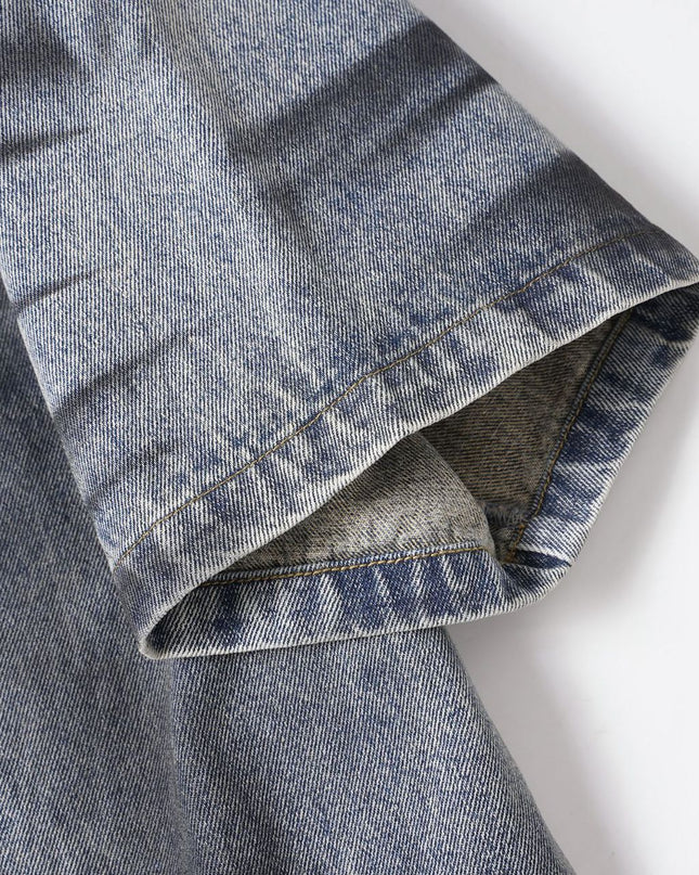 Earth Wash Raw Edge Denim Shirt
