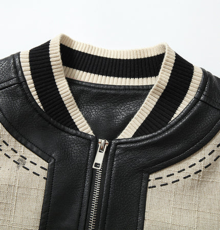 Angel Wings PU Baseball Jacket