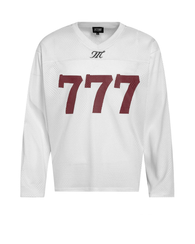 Mesh Cut-Out Mesh Jersey