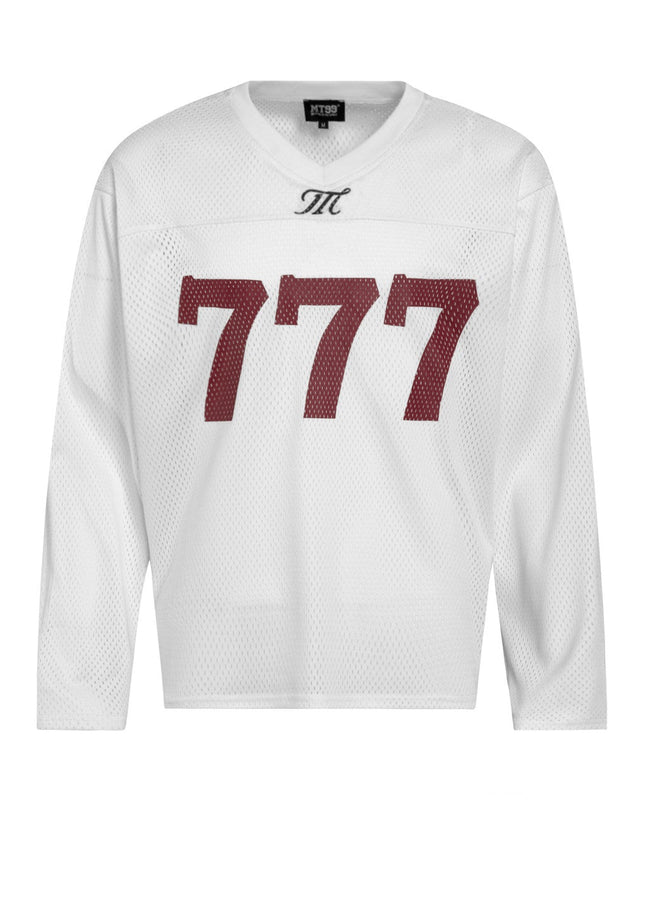Mesh Cut-Out Mesh Jersey