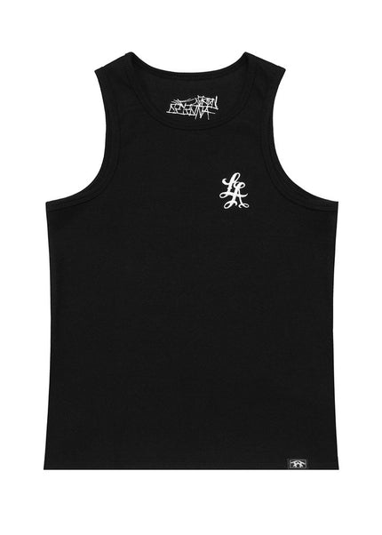 Minimal Embroidered U-Neck Tank