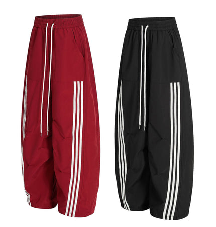 Pleated Three-Stripe Sports Set