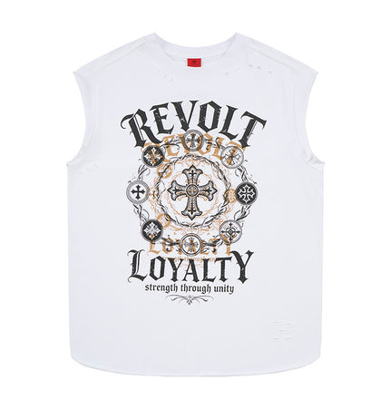 Cross-Cut Distressed Tank