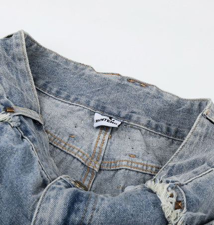 Heavy Washed Workwear Denim