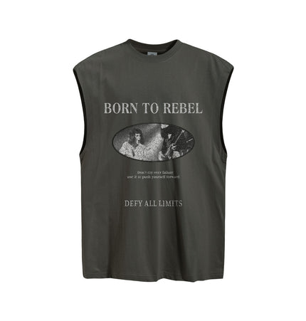 Vintage Portrait Wide-Shoulder Tank