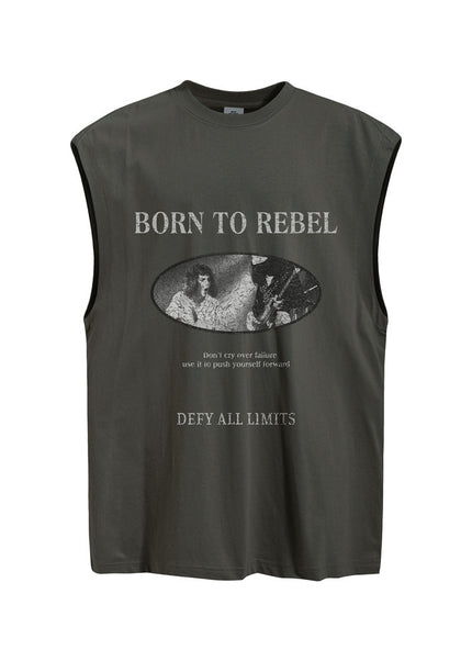 Vintage Portrait Wide-Shoulder Tank