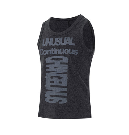Letter Print Slim-Fit Tank