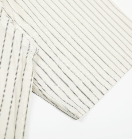 Vertical Stripe Embroidered Shirt
