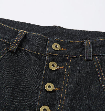 Spliced Deconstructed Wide Jeans