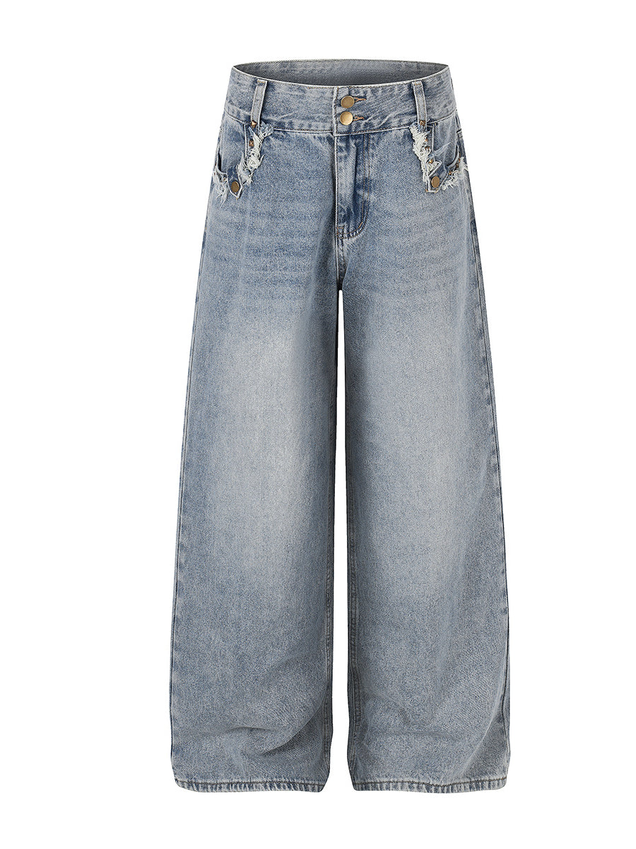 Heavy Washed Workwear Denim