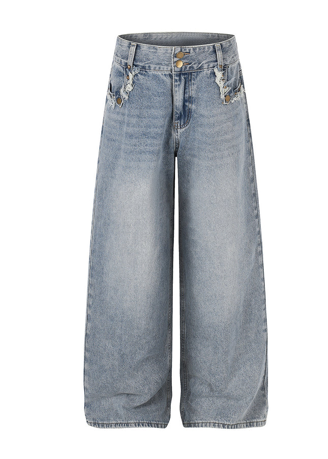 Heavy Washed Workwear Denim