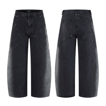 Gradient Deconstruction Scimitar Jeans