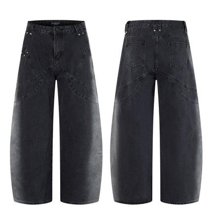 Gradient Deconstruction Scimitar Jeans