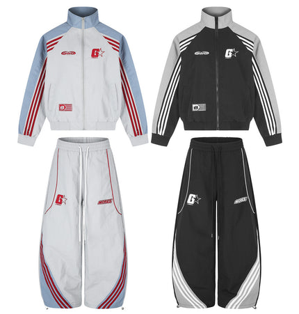 Half-Neck Colour-Block Track Set