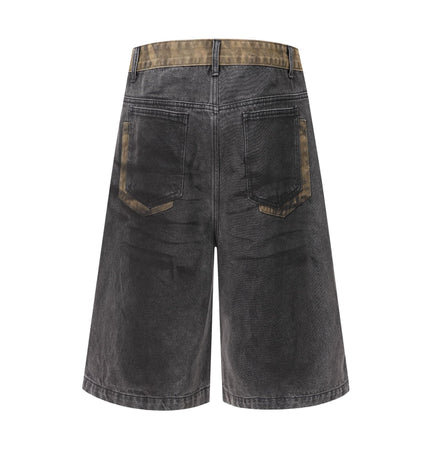 Wasteland Stained Denim Shorts