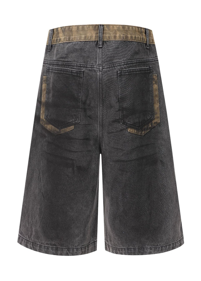 Wasteland Stained Denim Shorts