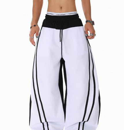 Patchwork Color Casual Pants