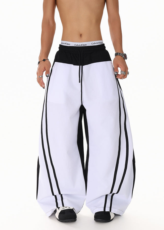 Patchwork Color Casual Pants