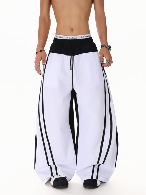 Patchwork Color Casual Pants
