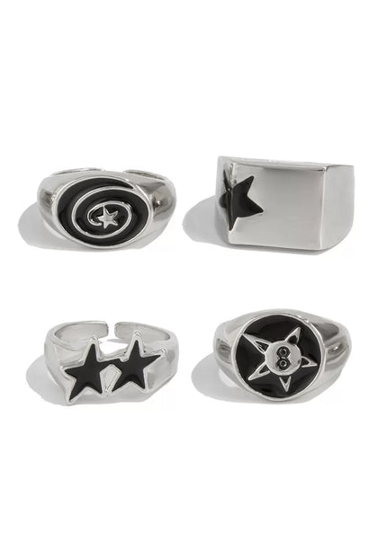 Dripping Star Rings