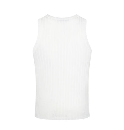 Ribbed Henley Knit Tank