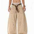 Splash Leopard Print Jeans