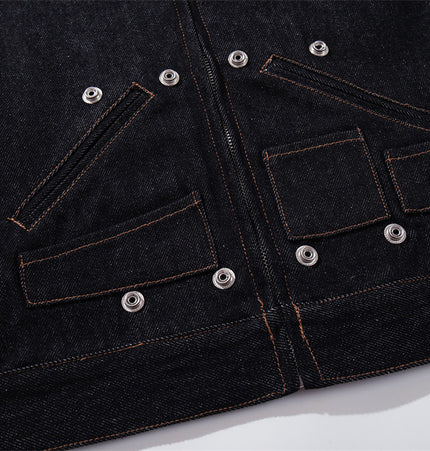 Cropped Denim Jacket & Jeans Set