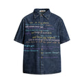 Vintage Denim Cargo Shirt