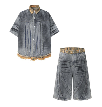 Raw Edge Denim Shirt III