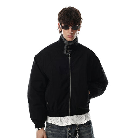 Faux-Fur Collar Pilot Jacket