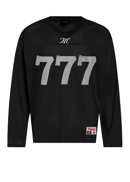 Cut-Out Mesh Jersey