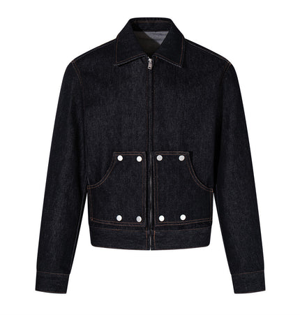 Cropped Denim Jacket & Jeans Set