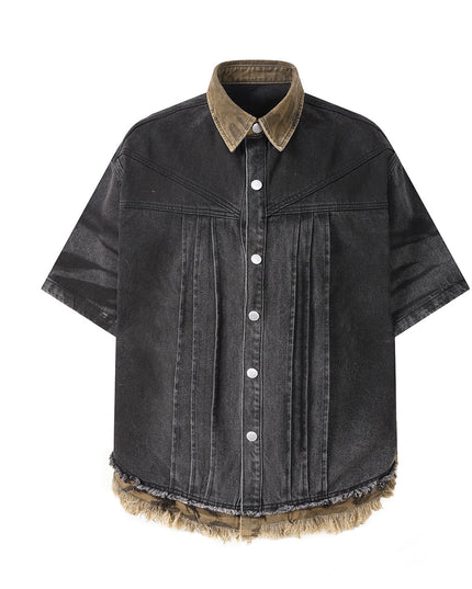 Earth Wash Raw Edge Denim Shirt