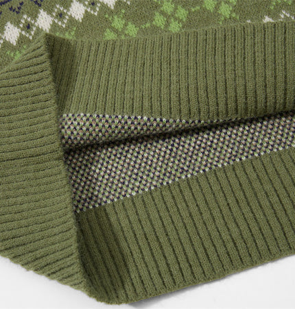Diamond Jacquard Knit Vest