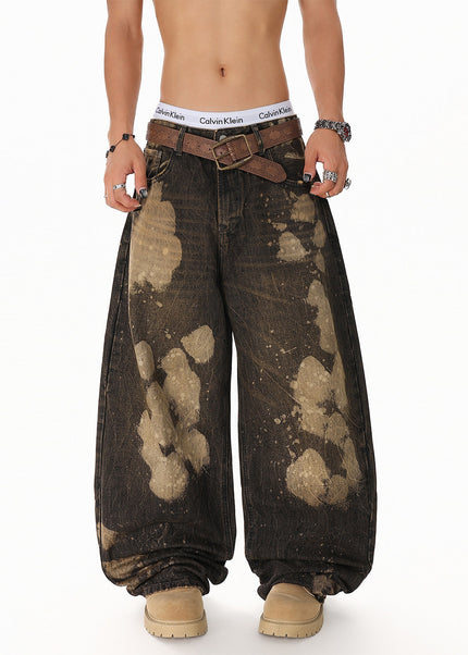 Tie-Dye Wide Jeans