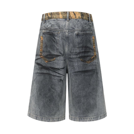 Wasteland Stained Denim Shorts