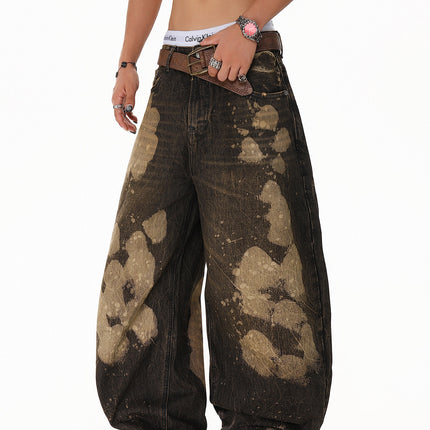 Ripped Tie-Dye Jeans