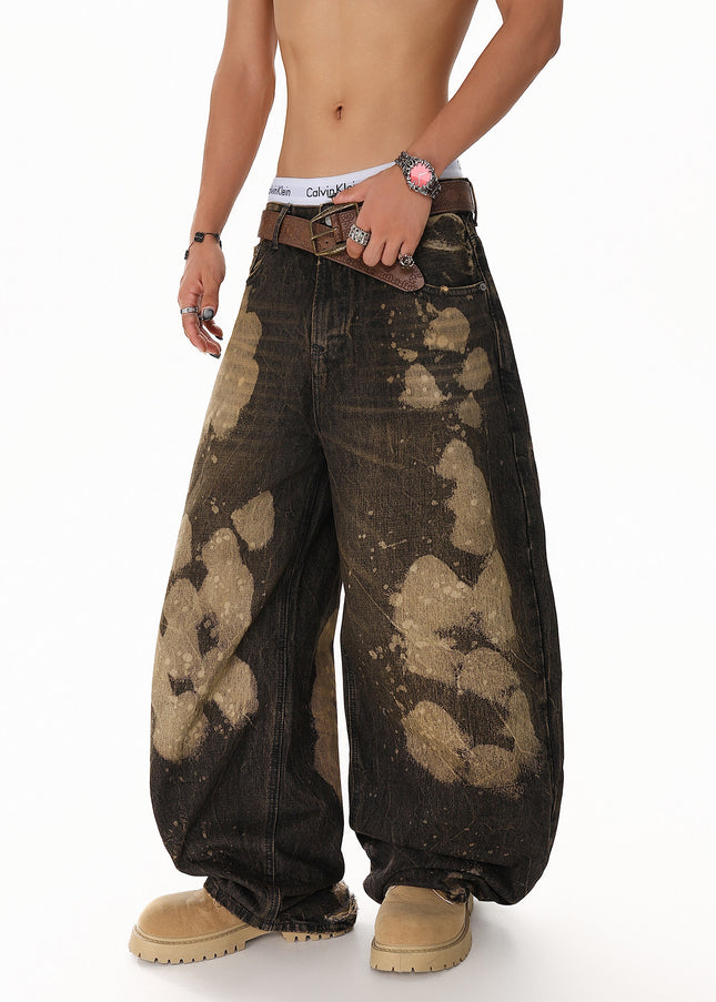 Ripped Tie-Dye Jeans