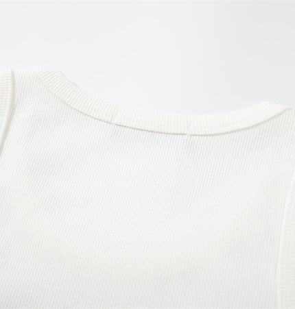 Letter Graphic U-Neck Tank